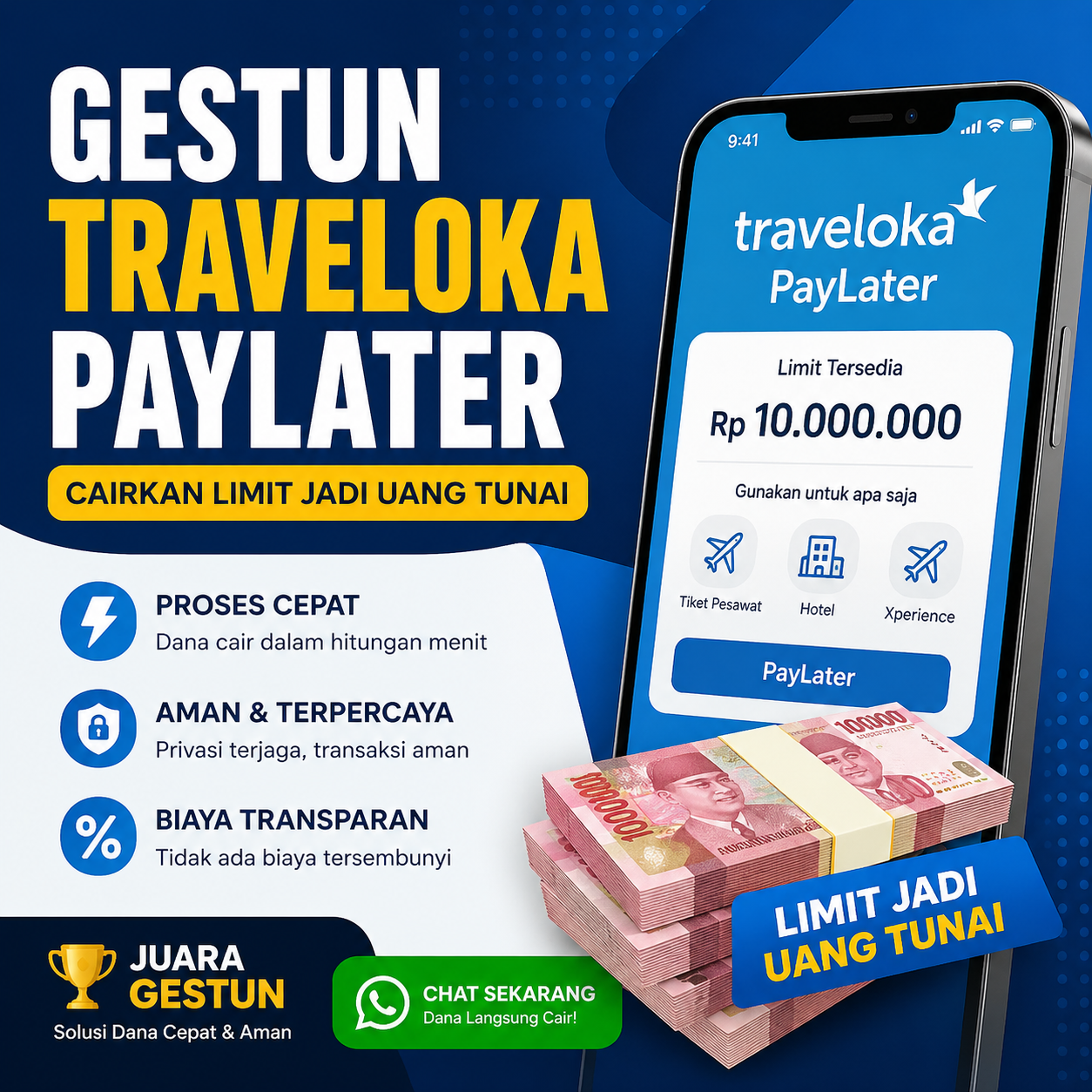 Jasa Gestun Traveloka PayLater